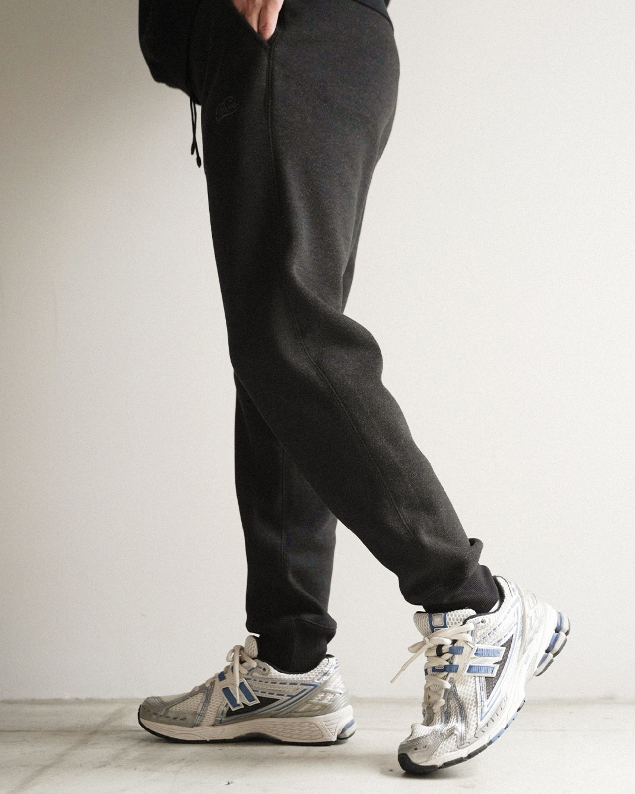 【#Re:room】WOOL BLEND HERRINGBONE SWEAT PANTS［REP311］