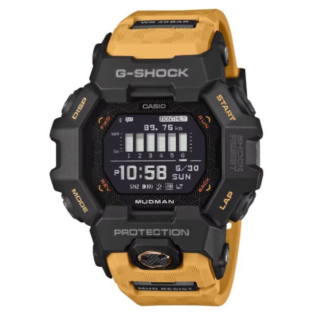 国内正規品 CASIO G-SHOCK カシオ Gショック MASTER OF G MUDMAN 樹脂バンド モバイルリンク メンズ腕時計 GDG-B100-1A5JF