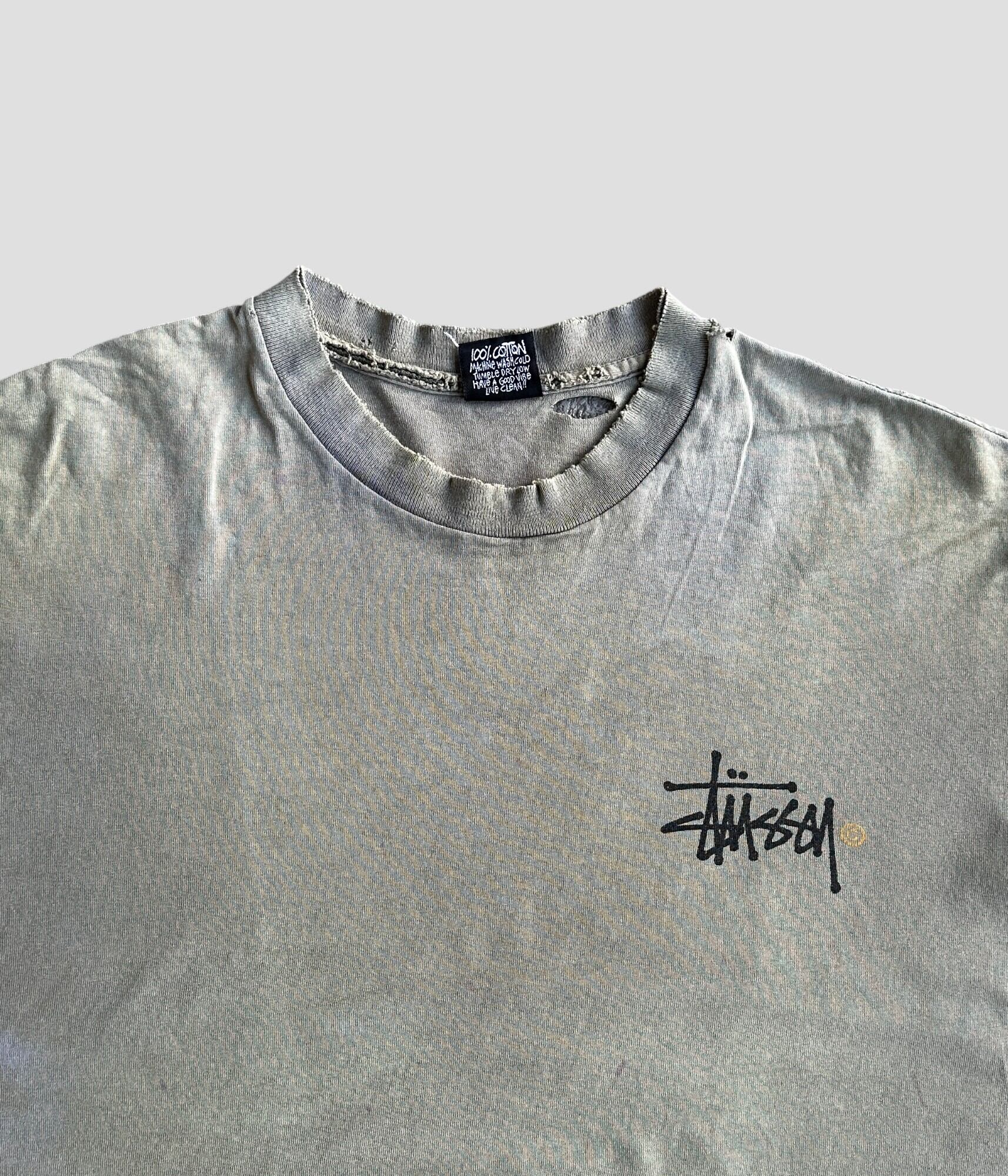 Old Stussy- Vintage 90s stocklogo T-shirt good fade