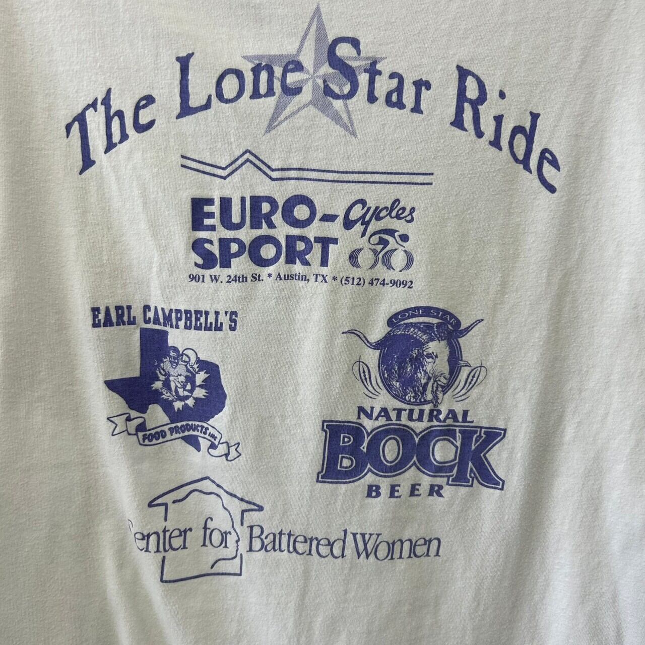 90s USA製 企業系 サイクリング デザインプリント 半袖Tシャツ