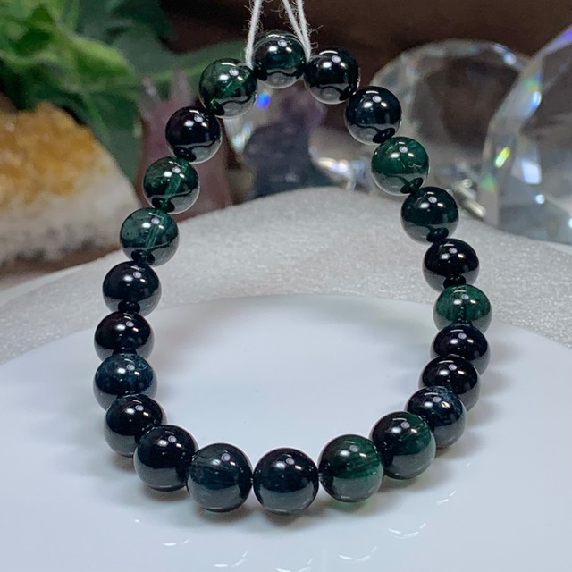 入手困難☆鑑別書付き☆インディゴライトトルマリンブレスレット