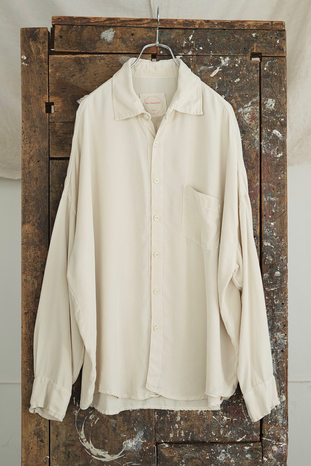 CHEZ VIDALENC - SILK SHIRT AXL (ECRU)