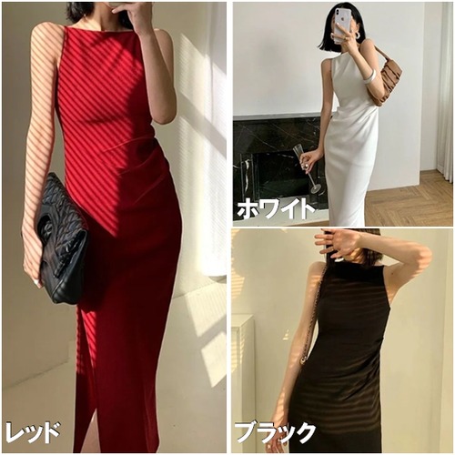 結婚式ドレス 大きいサイズ L 無地 ハイウエスト ノースリーブ ロングスカート お呼ばれ きれいめ ワンピースドレス エレガント パーティードレス タイト カラードレス 二次会 演奏会 上品