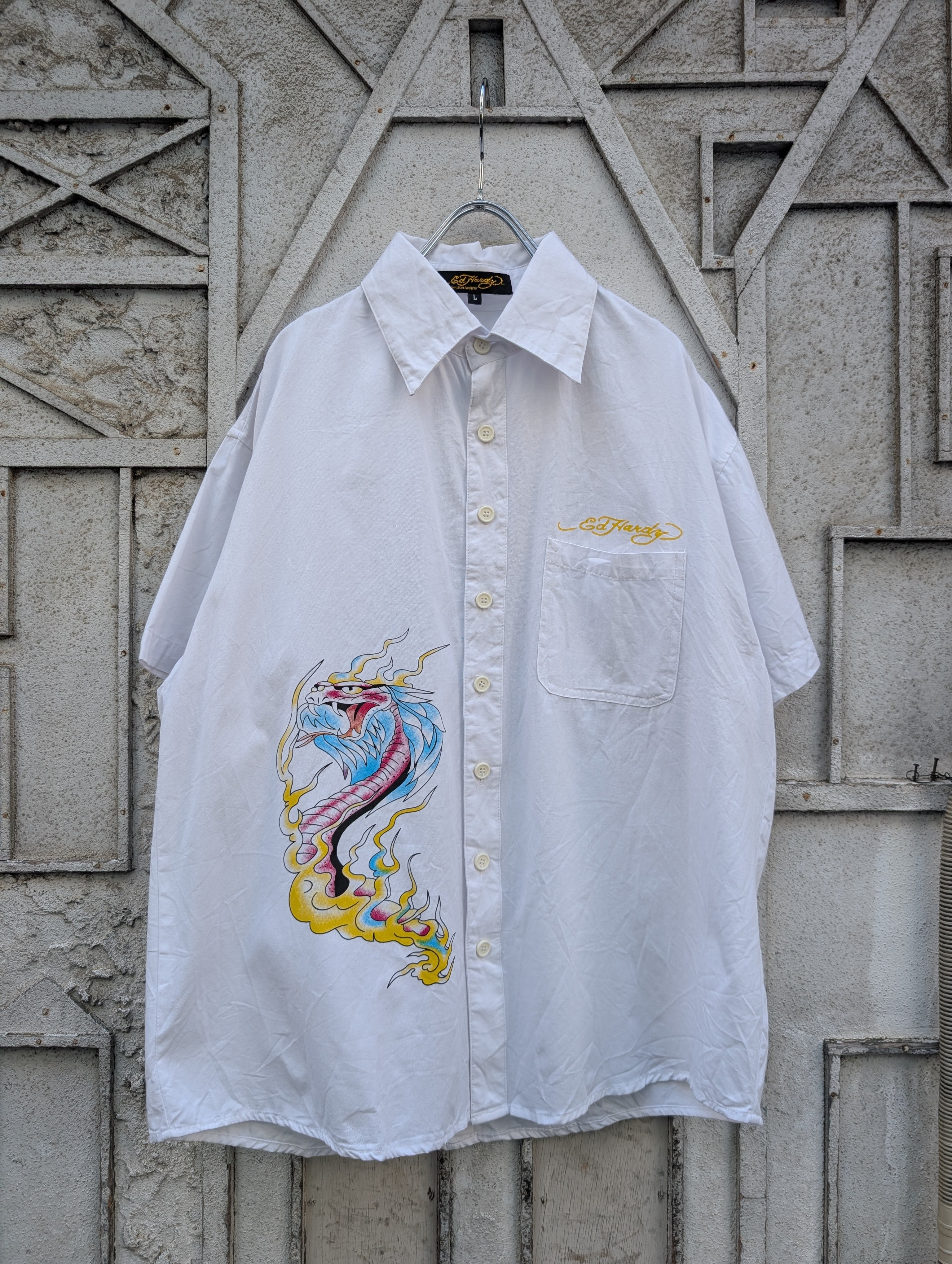 "ED HARDY" graphic S/S shirt