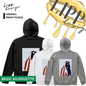 LIPP 「"USA FLAG" Foodie Black/White/Gray」