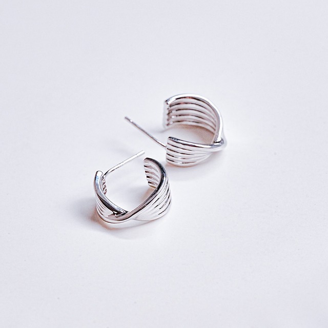 5連フープピアス