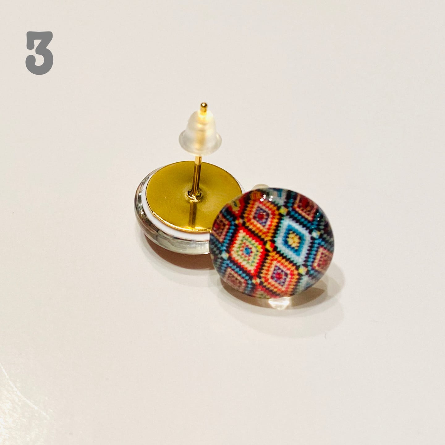 ガラスカボション❤︎ピアス | ジュリブロ