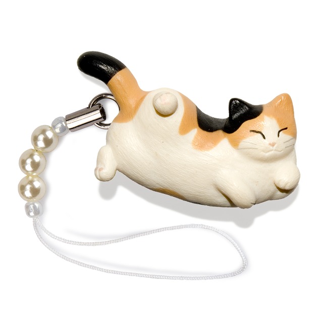 ペットラバーズ 猫どん LadyCat vol,5 三毛 ビーズ ストラップ N-2501