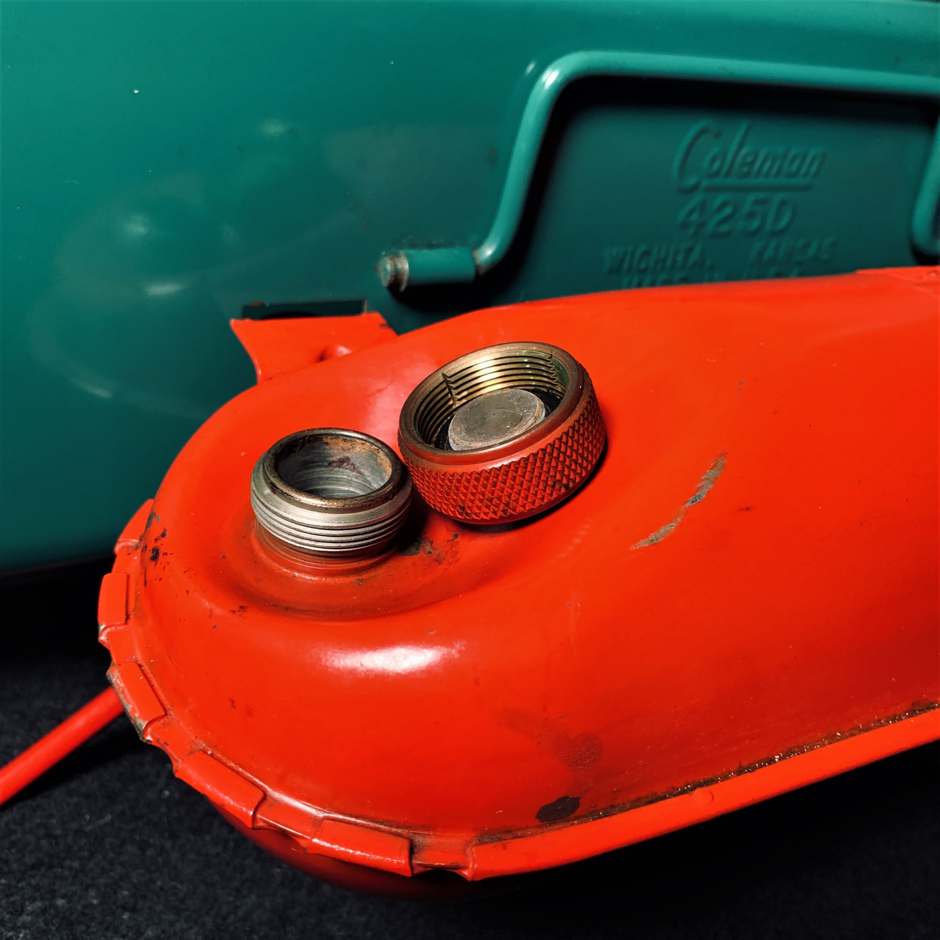 コールマン　425D コールマン 425D ツーバーナー 赤脚 赤足 コンパクト ビンテージ