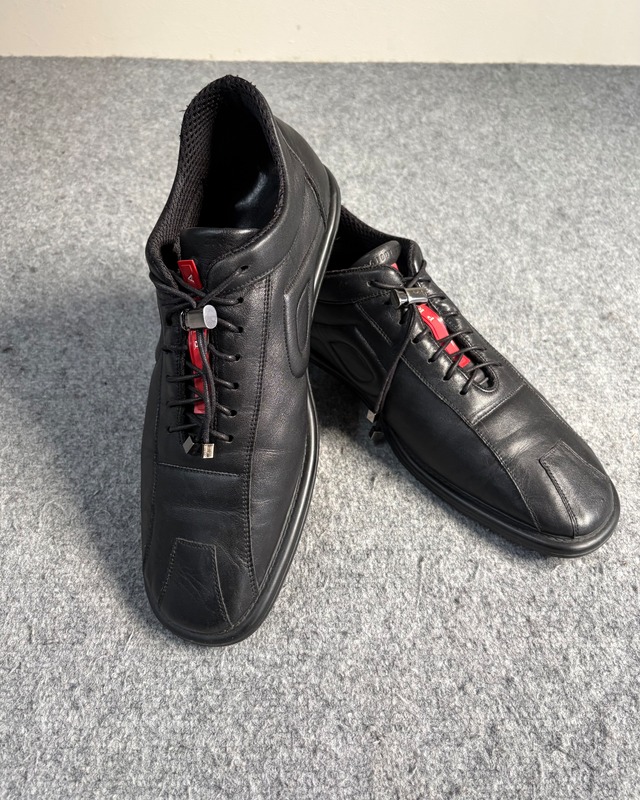 【PRADA SPORT】flat leather sneaker
