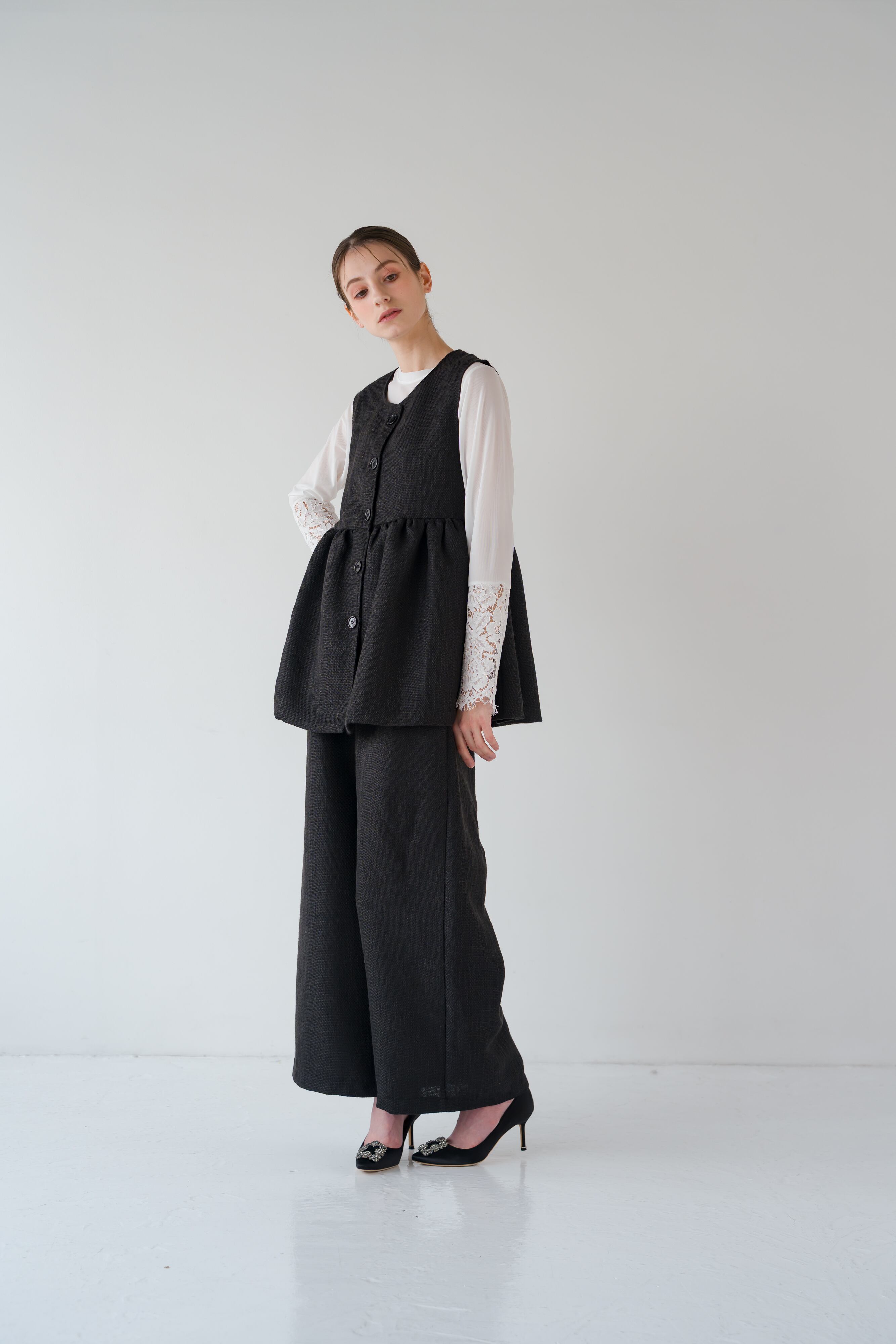 ソフトツイードベスト［70014］ | conforobe(コンフォローブ)