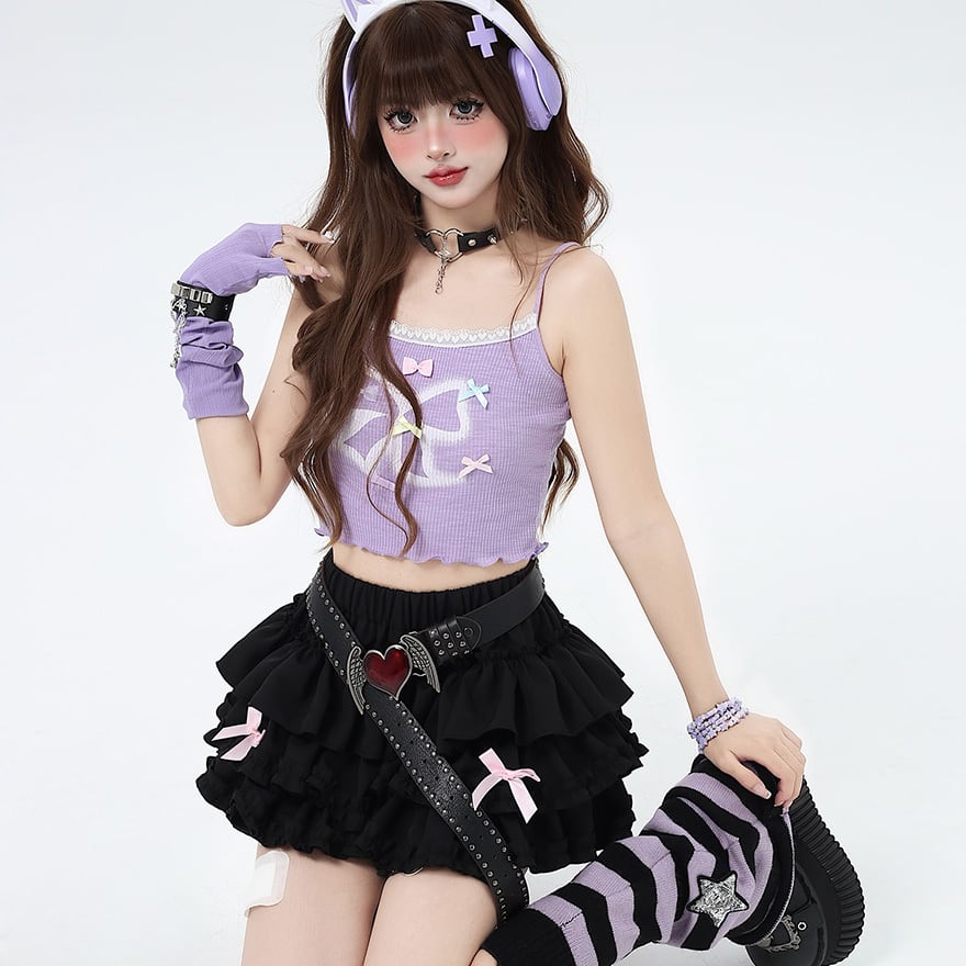 LIZLISA ファッション 平成ギャルy2kゴスロリ地雷系ロリータ原色ギャル