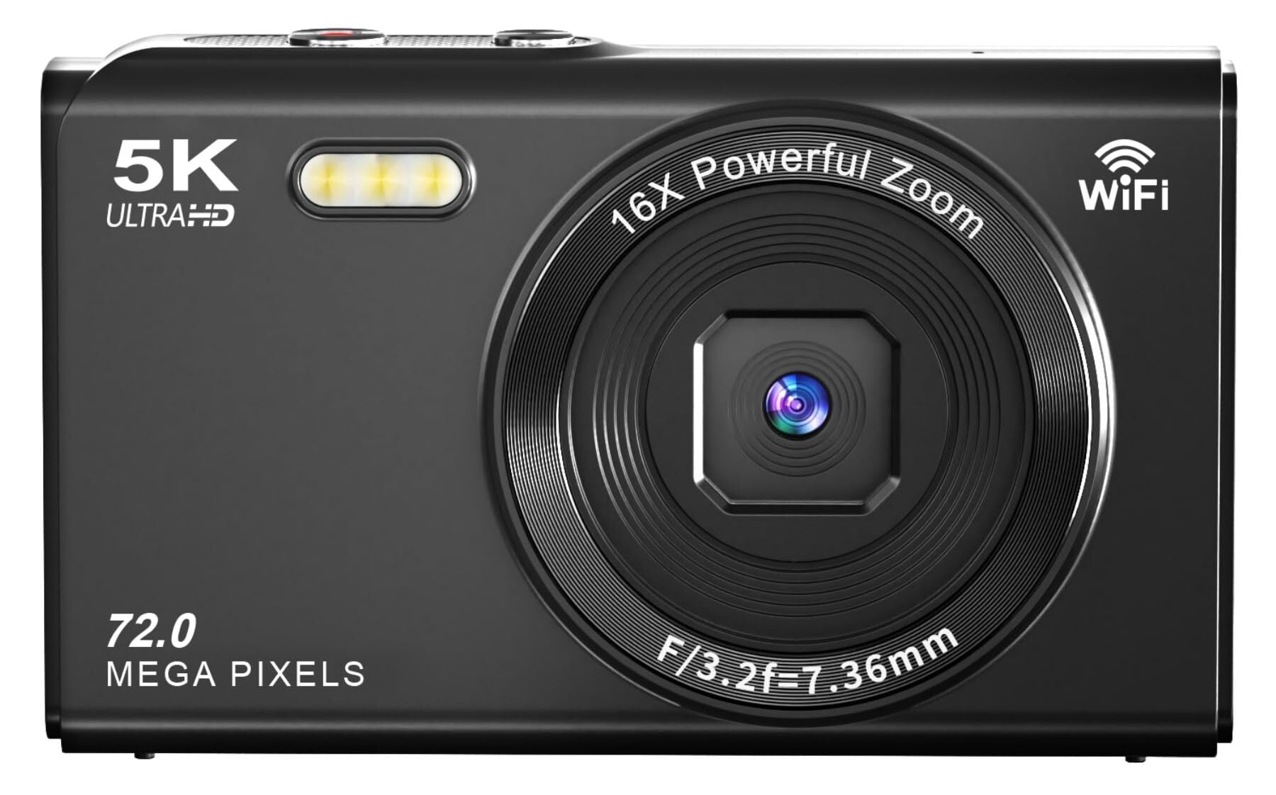 AiMike 5K デジカメ スマホに送れる デジタルカメラ WIFI転送機能 7500