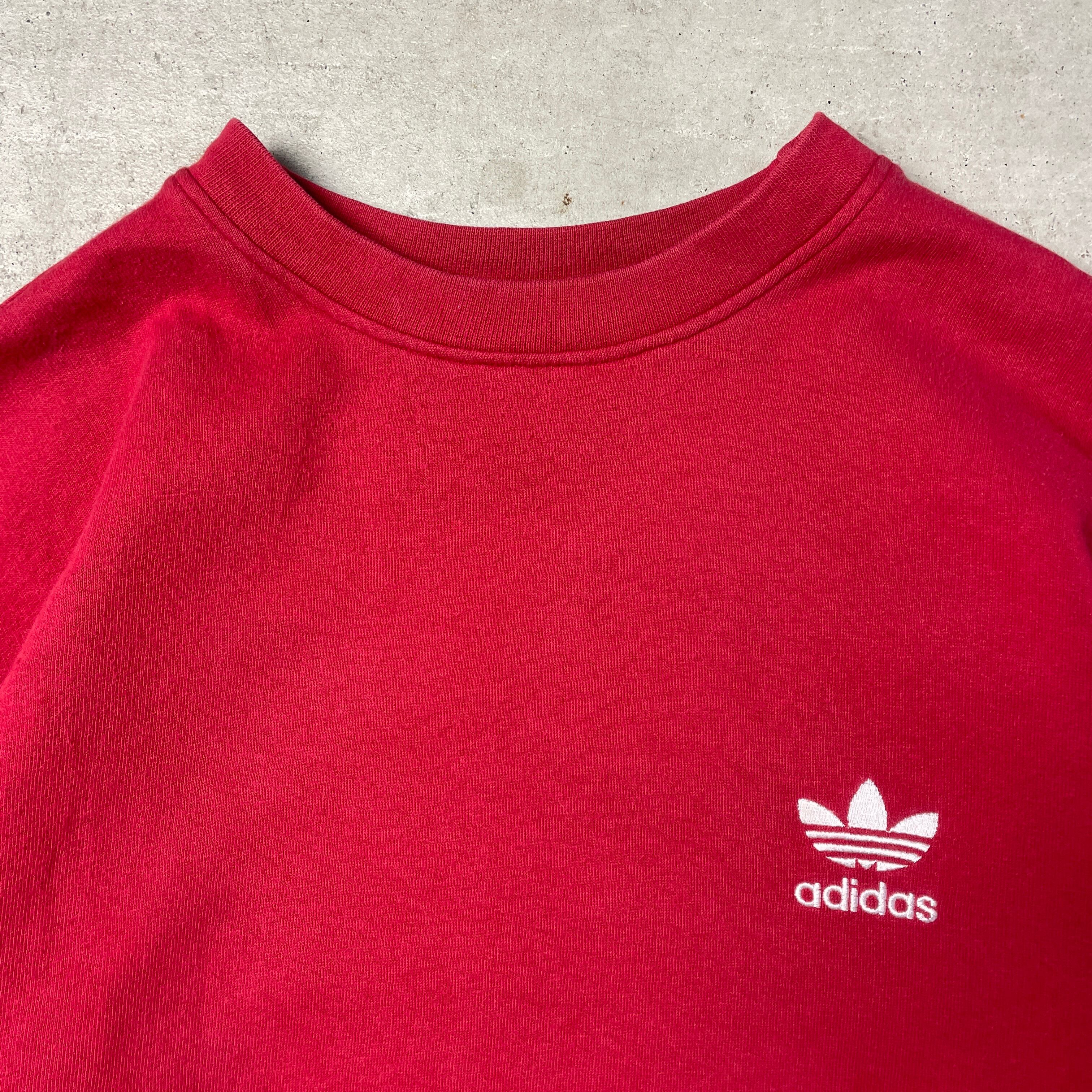 80年代 adidas アディダス トレフォイルロゴ 刺繍 スウェットシャツ