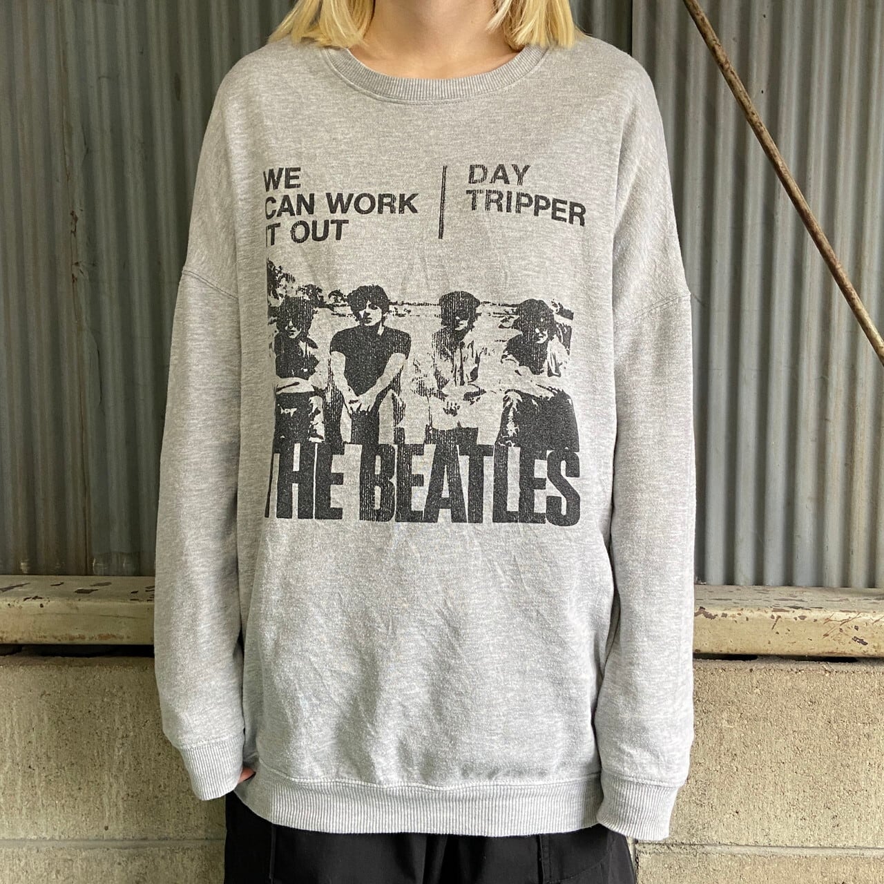 00年 THE BEATLES ビートルズ バンドスウェット メンズL 古着 00s