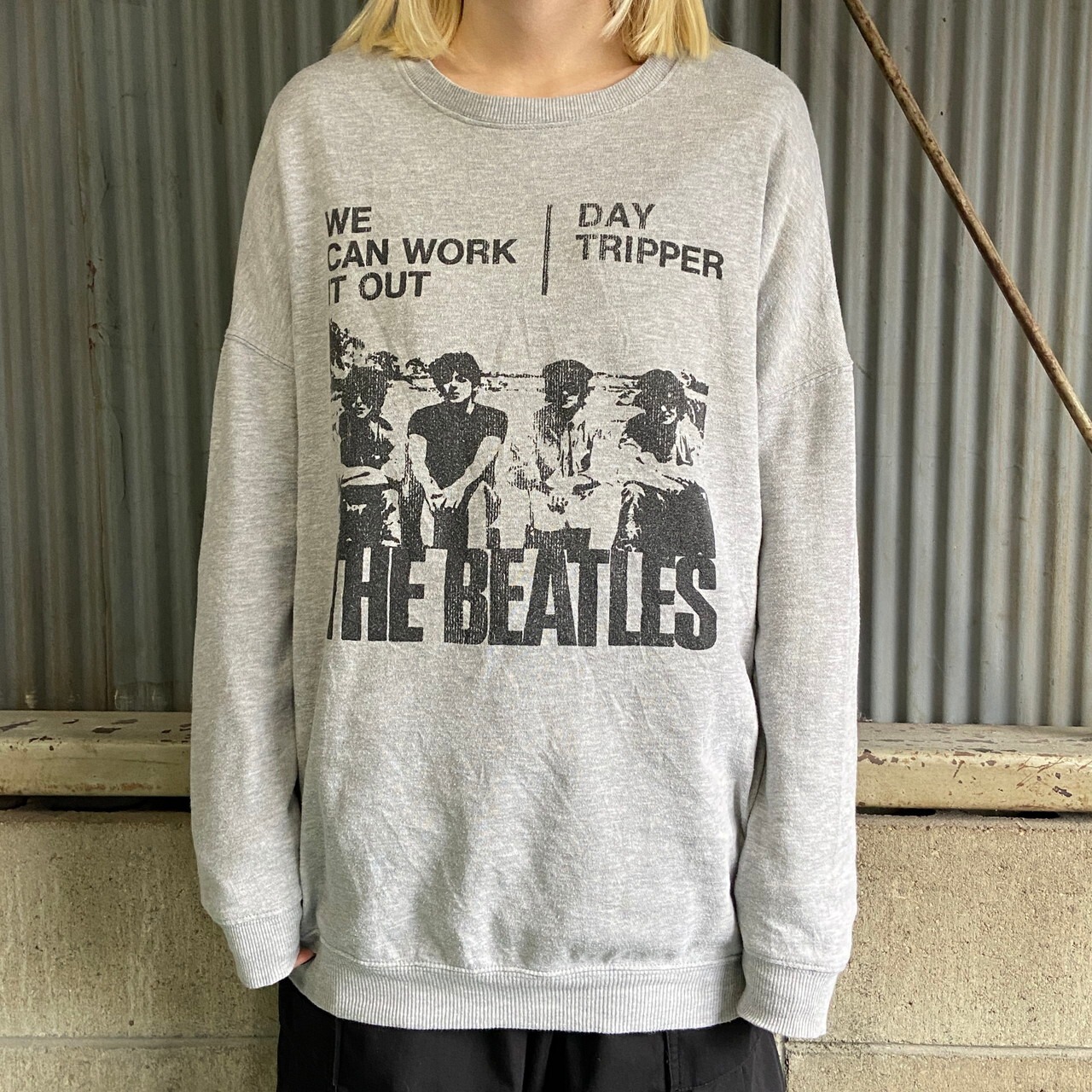 00年 THE BEATLES ビートルズ バンドスウェット メンズL 古着 00s 