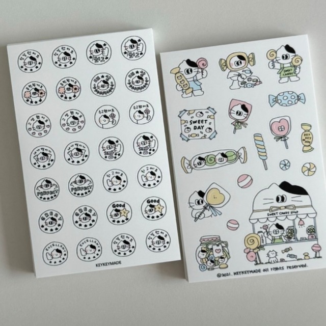 ★予約 KEYKEYMADE 〔sticker -よくできました-〕