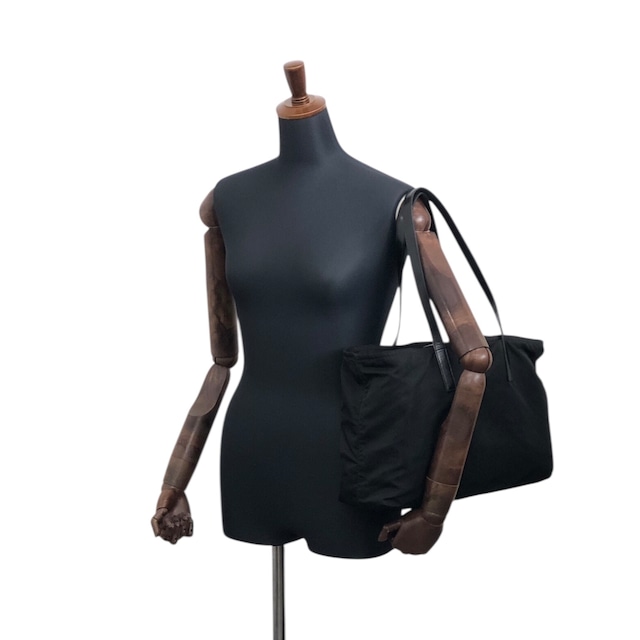 PRADA プラダ トートバッグ ブラック トライアングルロゴ ナイロン vintage ヴィンテージ オールド weepxg