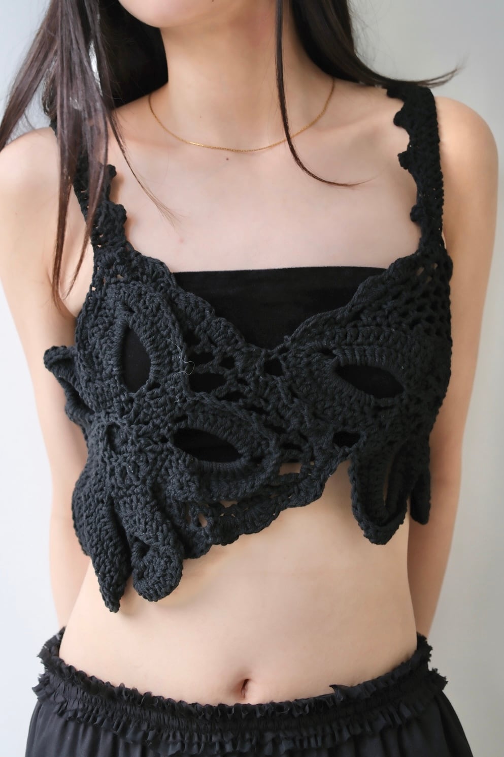 Crochet Bustier クロシェ ビスチェ Black
