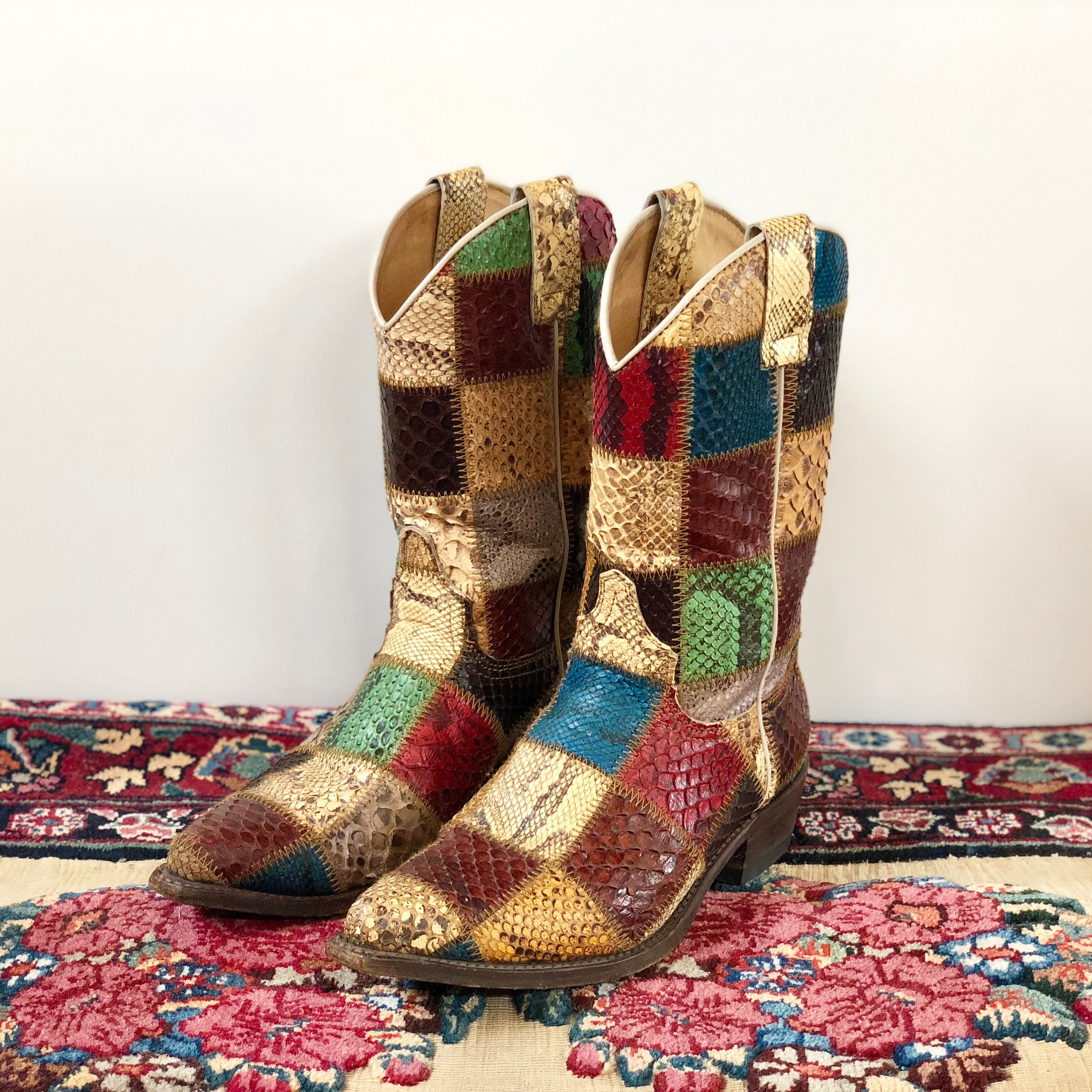 SENDRA Python ウエスタンブーツ SENDRA Patchwork Python Boots | BARAQUE