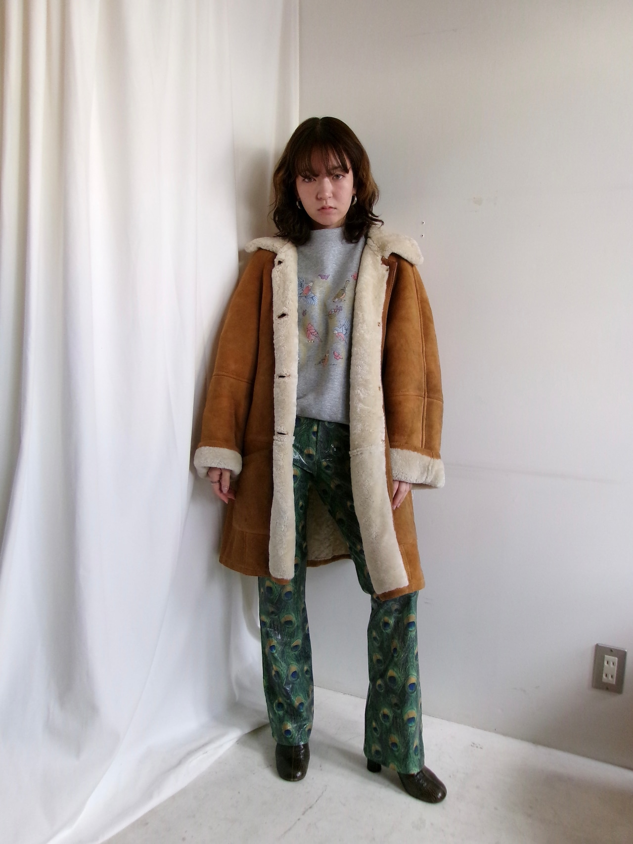 Real mouton coat Sheep skin Made in Argentina