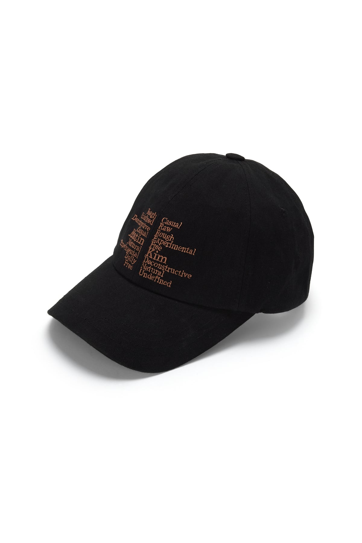 Matin Kim] KEYWORD LETTERING BALL CAP IN BLACK 正規品 韓国ブランド