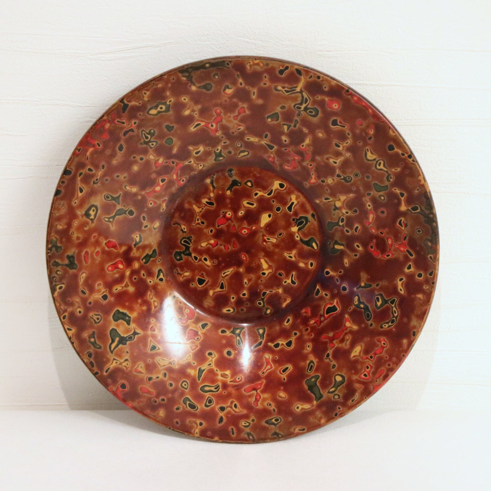 津軽塗（七々子塗）バカ塗り・茶托・急須台セット・No.200809-23・梱包