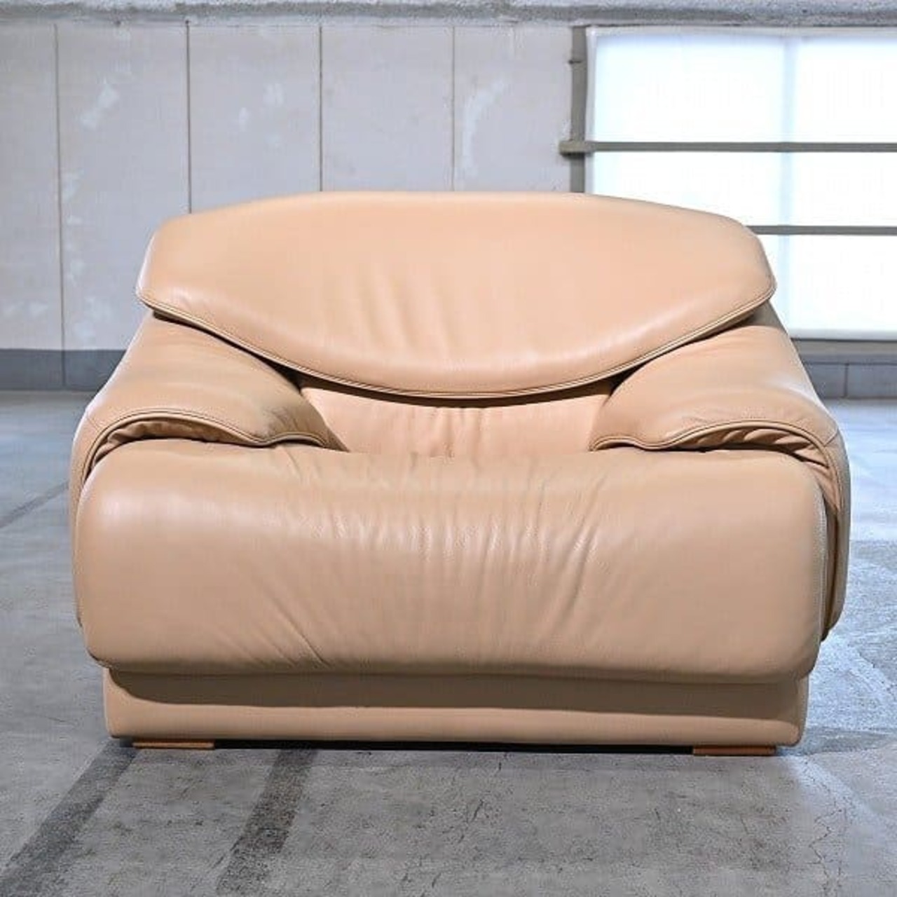 カリモク家具 40万「ZS90」シングルソファ 本革 1人掛け ナチュラル リビング ダイニング ラウンジ 書斎 karimoku_マルニ アルフレックス【中古家具/中古インテリア/USED家具ユーズド家具/リサイクル】