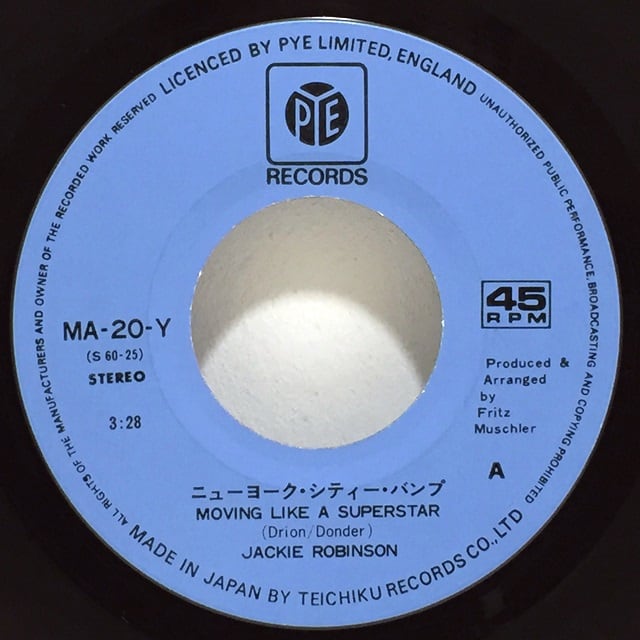 Jackie Robinson / Moving Like A Superstar [MA-20-Y] - 画像3