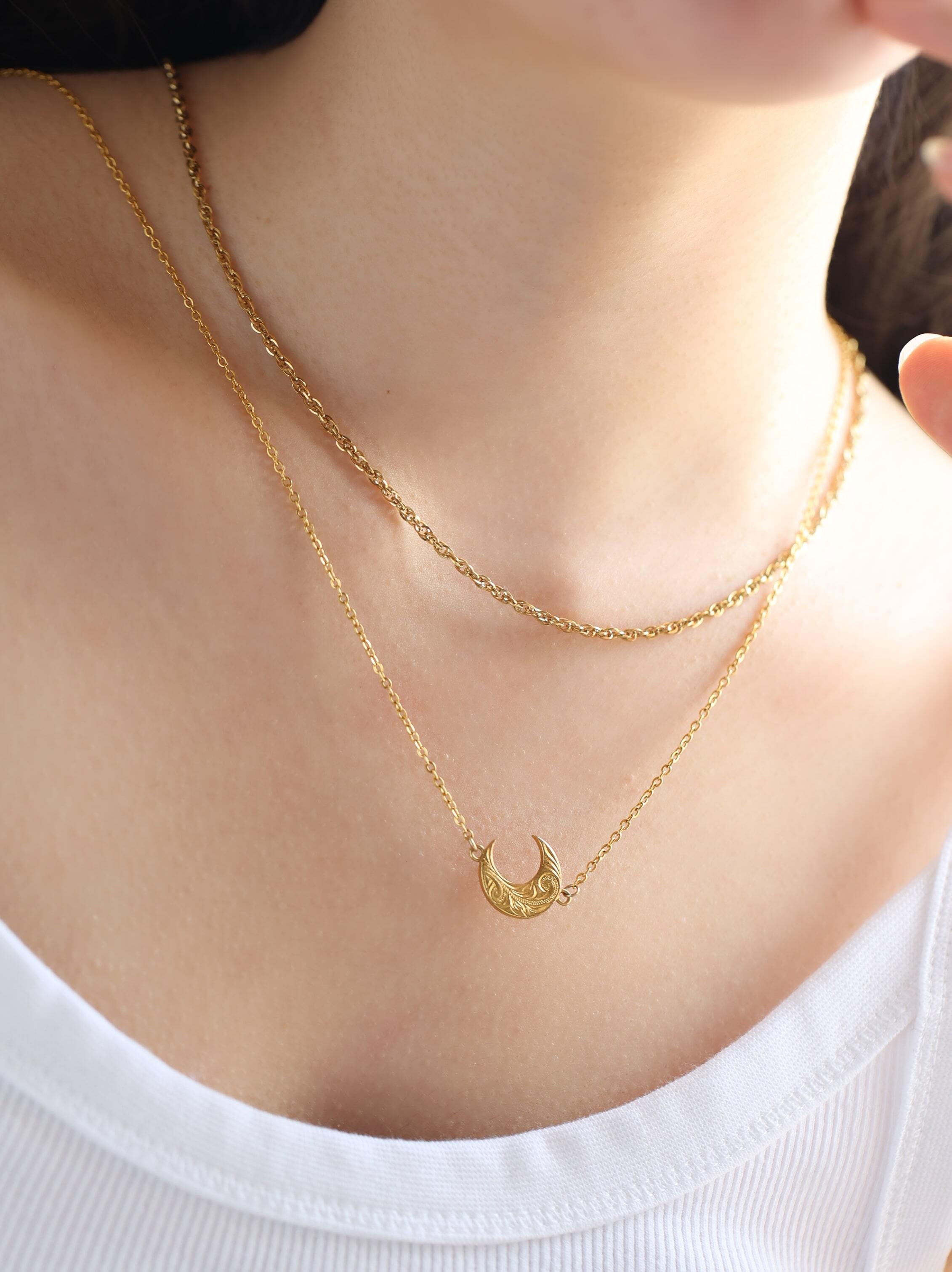 ハンドメイドネックレス2901 DIAMOND NECKLACE (M)(2JN1062)K10 ネックレス｜スター