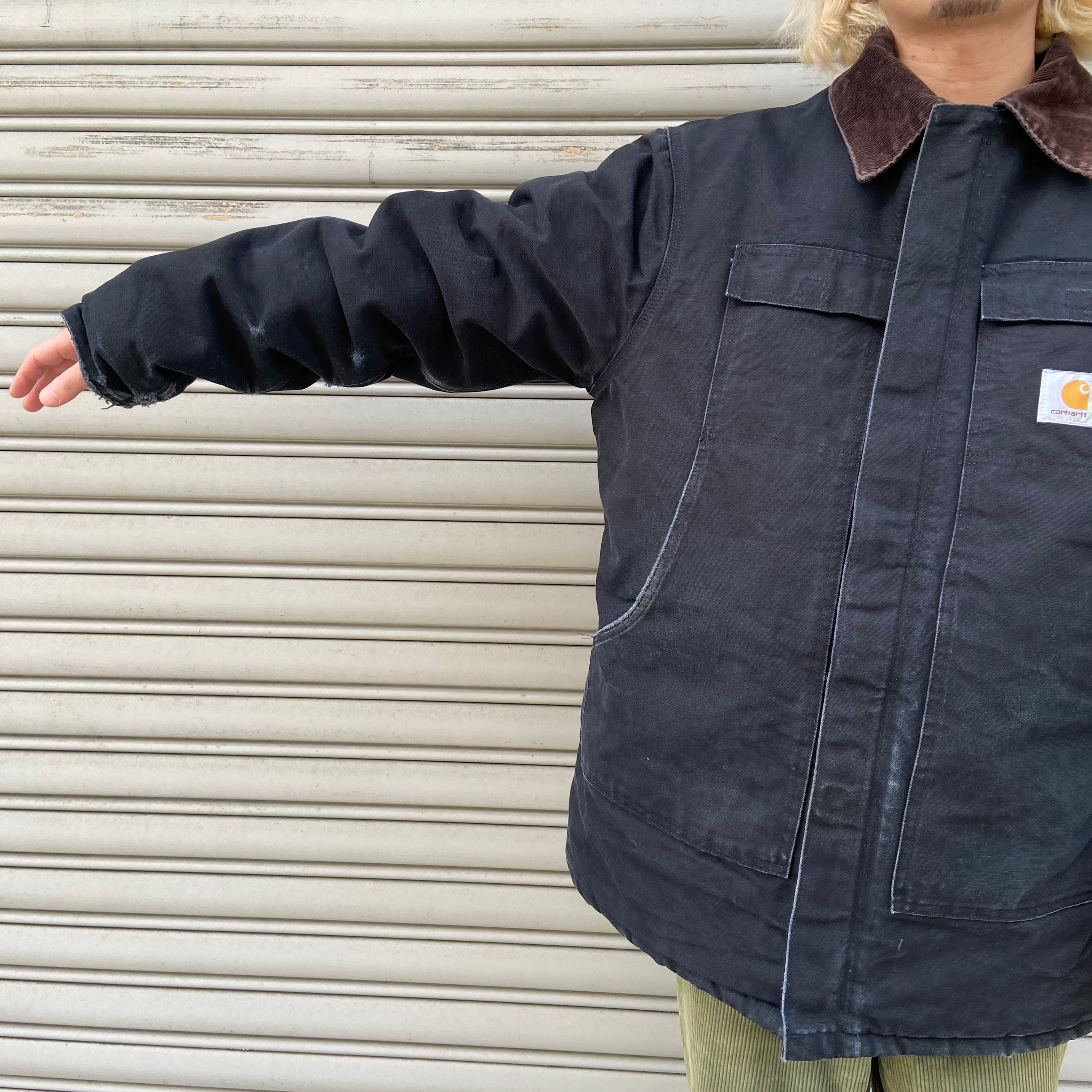 Carhartt トラディショナルコート ダックジャケット 黒 M〜L相当 Carhartt トラディショナルコート ダックジャケット 黒 M〜L相当
