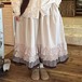 チェック柄Wレースフレアスカート ・10283