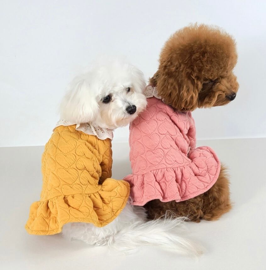 《予約》GD0031 ハートキルティングワンピース