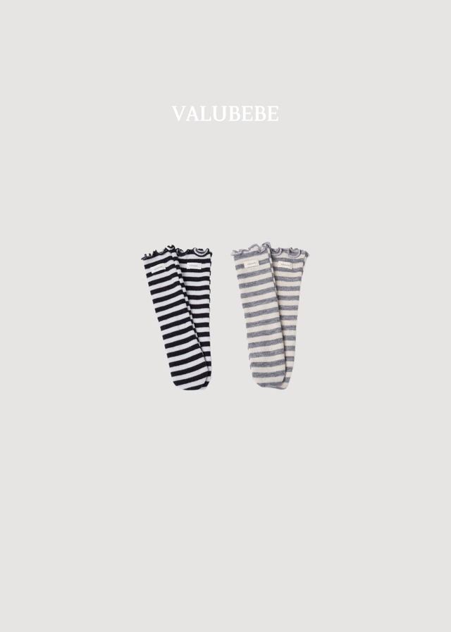 送料無料【予約】/ ボーダー靴下 / valubebe