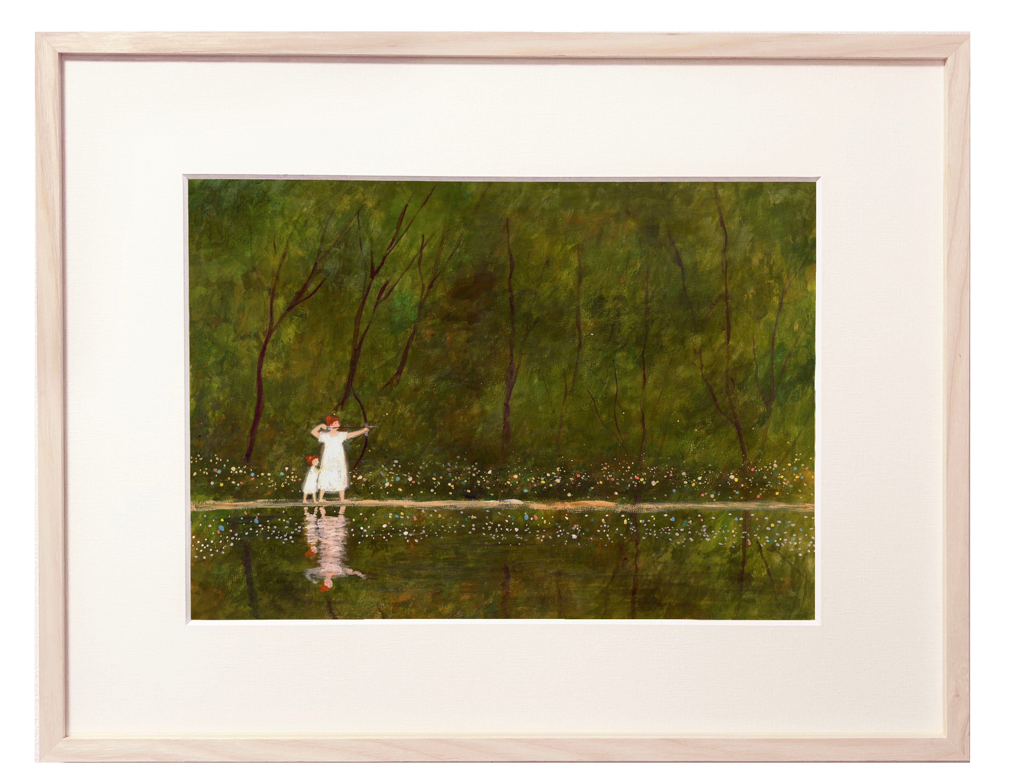 油絵 油彩 油彩画 絵 絵画【青空の下に咲くラベンダー】 | PAY ID