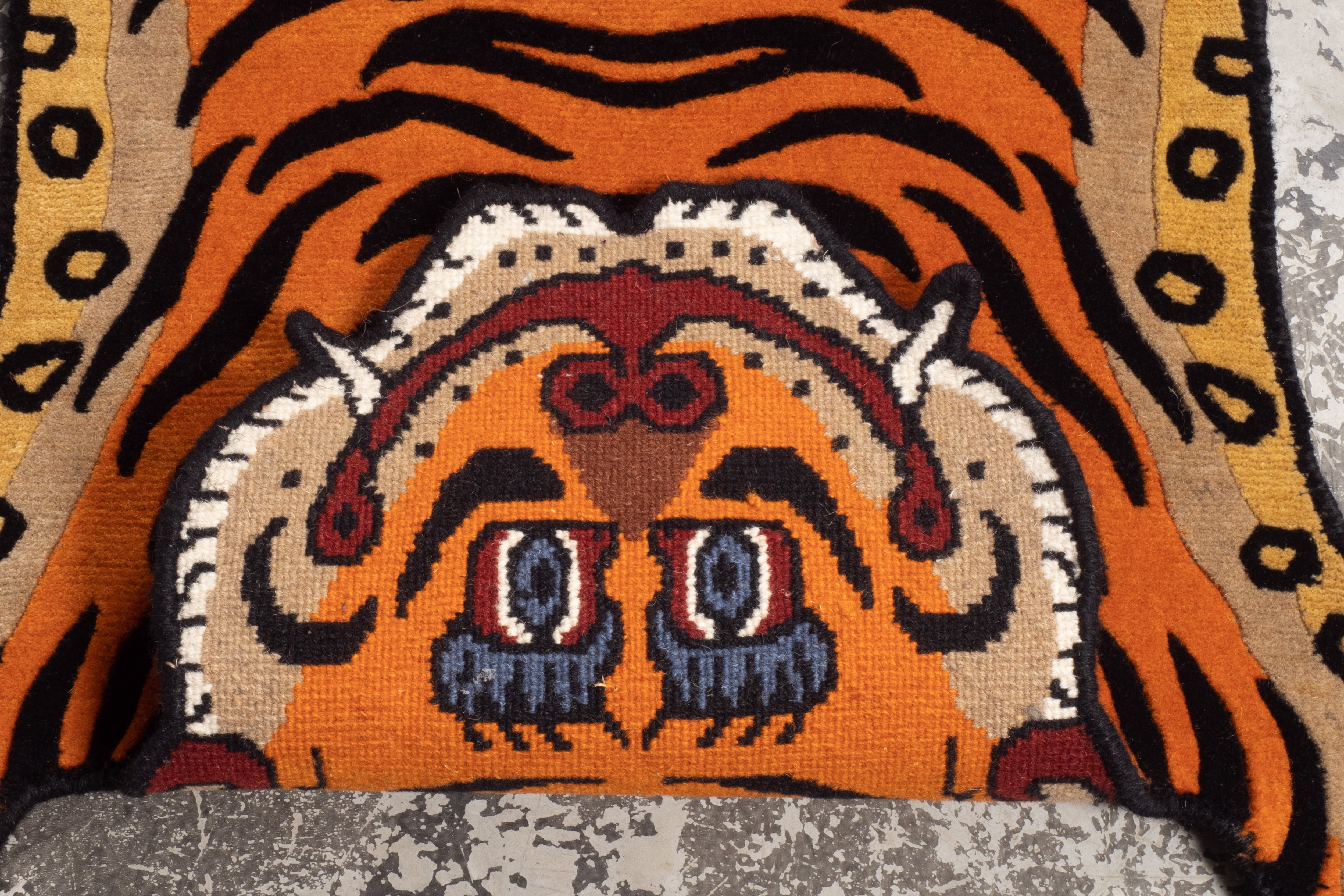Tibetan Tiger Rug 《Sサイズ•ウール133》チベタンタイガーラグ