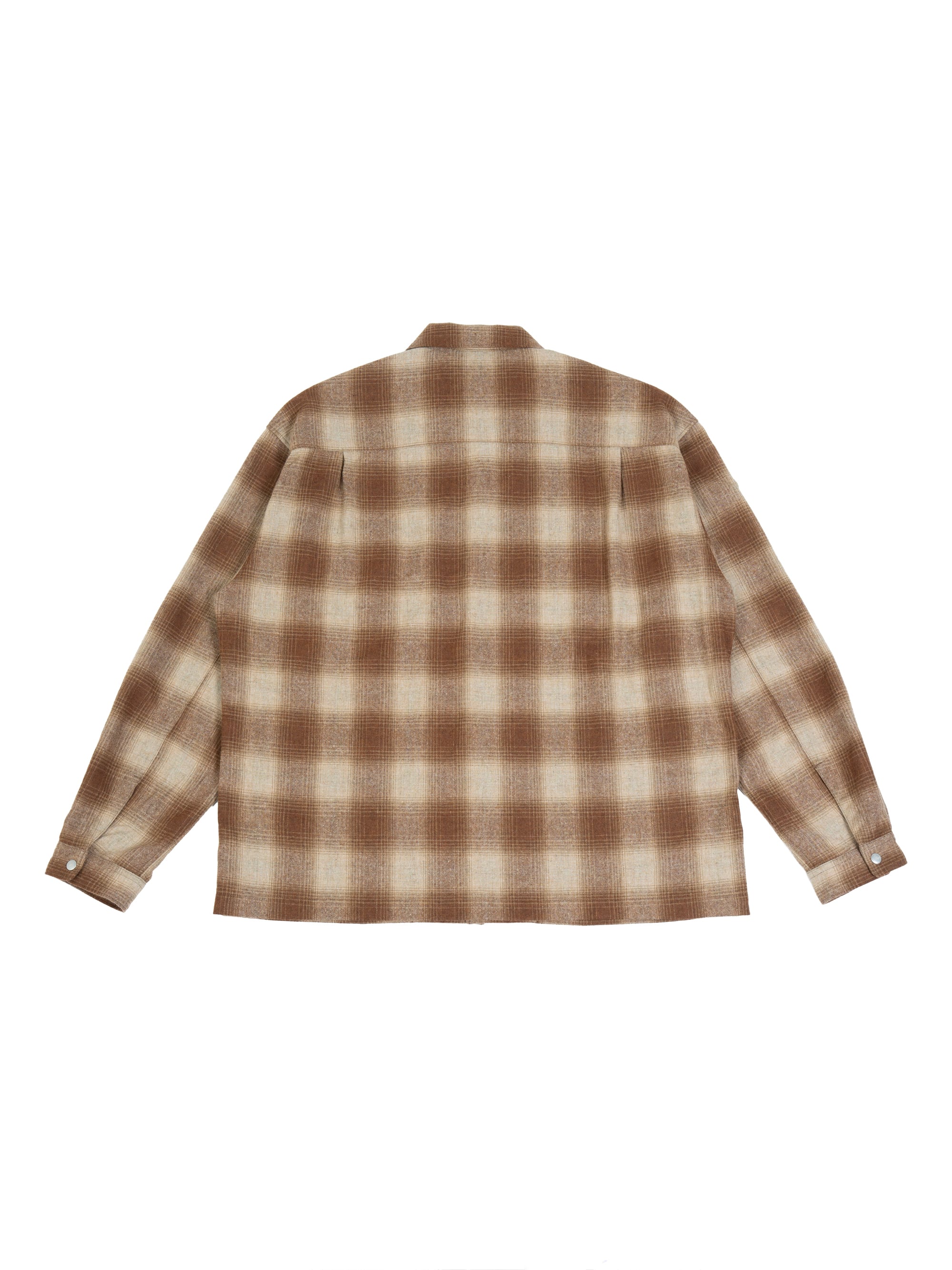 OVY Ombre Check Shirt Jacket beige×brown Ombre Check Shirt Jacket (beige×brown) | OVY