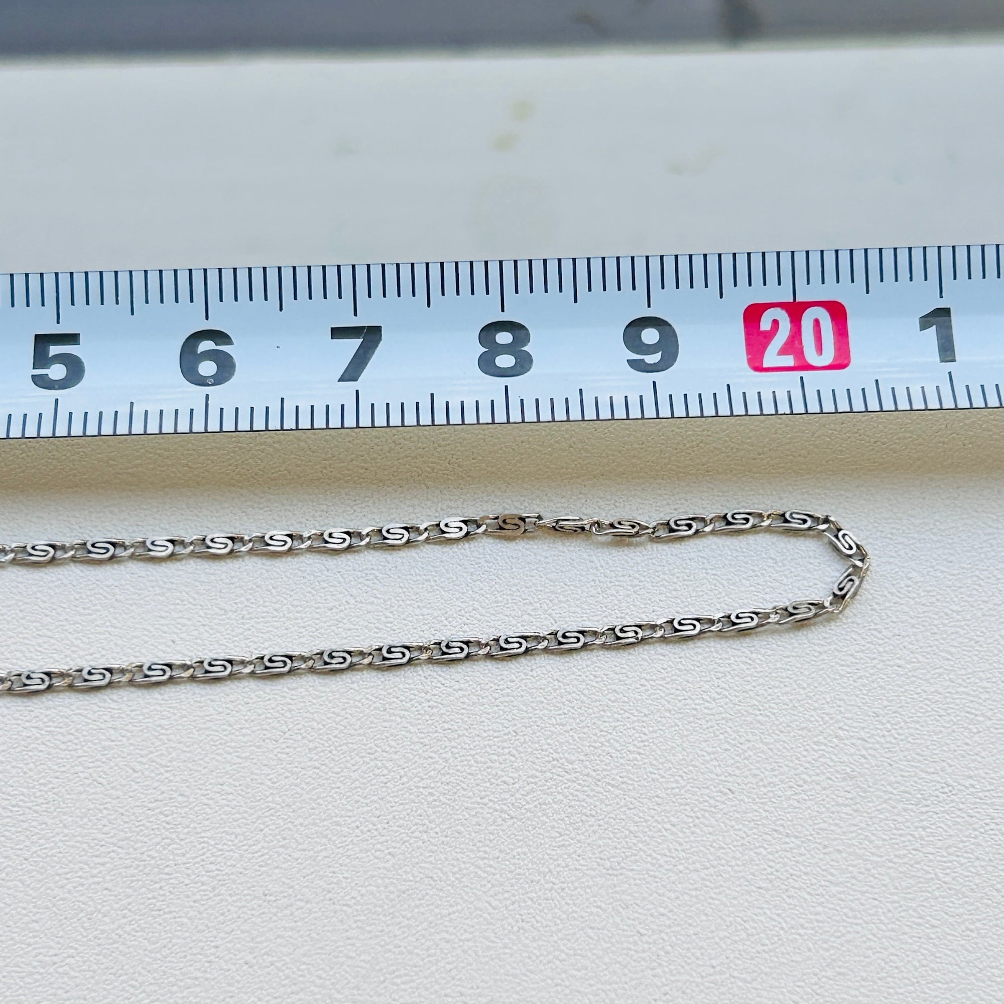 廃盤✳️スワロフスキー boali antique green シルバー925 シルバー800 Greek Key チェーン（41.5cm） | Milo Antiques & Vintage
