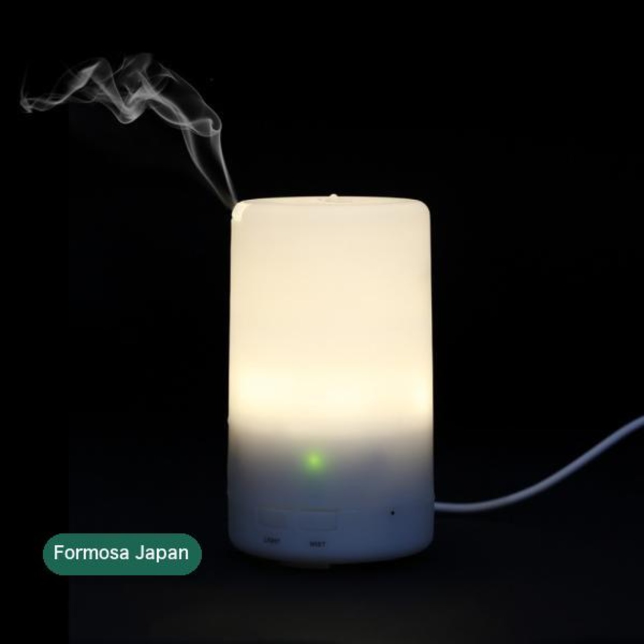 Formosa Japan USB アロマディフューザー 超音波加湿器 車載OK USBケーブル付属 色変更LED
