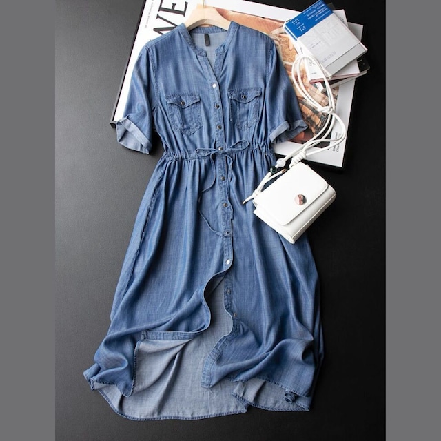 tencel denim one piece　TB-OP-0187