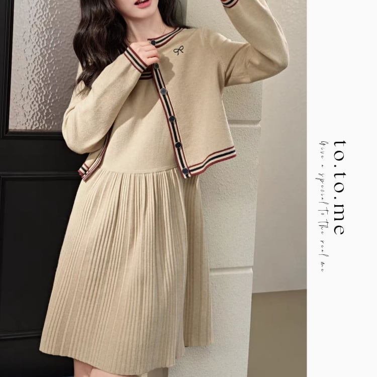 College style color dress 00059【セットアップ可】