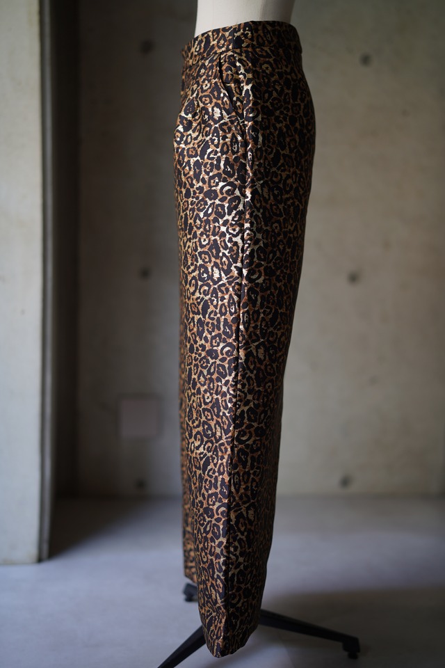 CHERIE LEOPARD JACQUARD TROUSERS