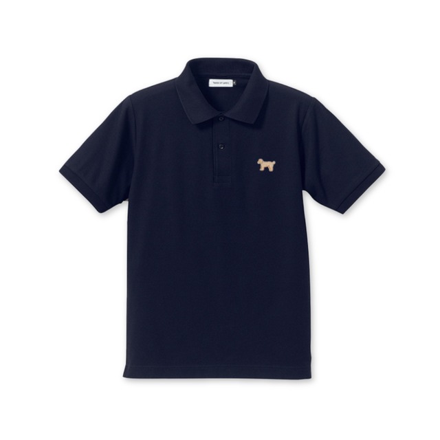 sideways logo polo shirt:Navy
