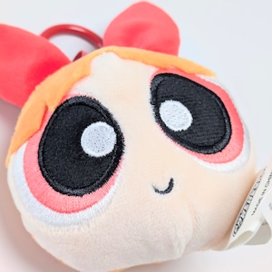 【 The Powerpuff Girls ( パワーパフガールズ ) 】Face Plush KeyHolder / フェイスぬいぐるみ キーホルダー / マスコット 〚アメリカン雑貨 アメトイ〛