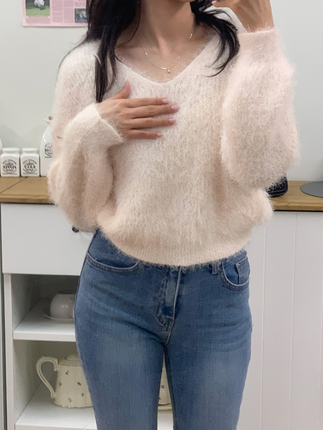 Soft Vneck knit