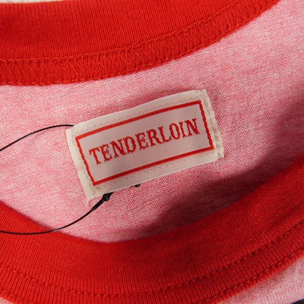 Size【M】 TENDERLOIN テンダーロイン T-RAGLAN-A RED ラグランロンT