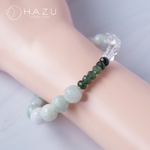 【再販】蓮華の五徳☆翡翠［翡翠（ジェダイト＆ネフライト）／水晶］