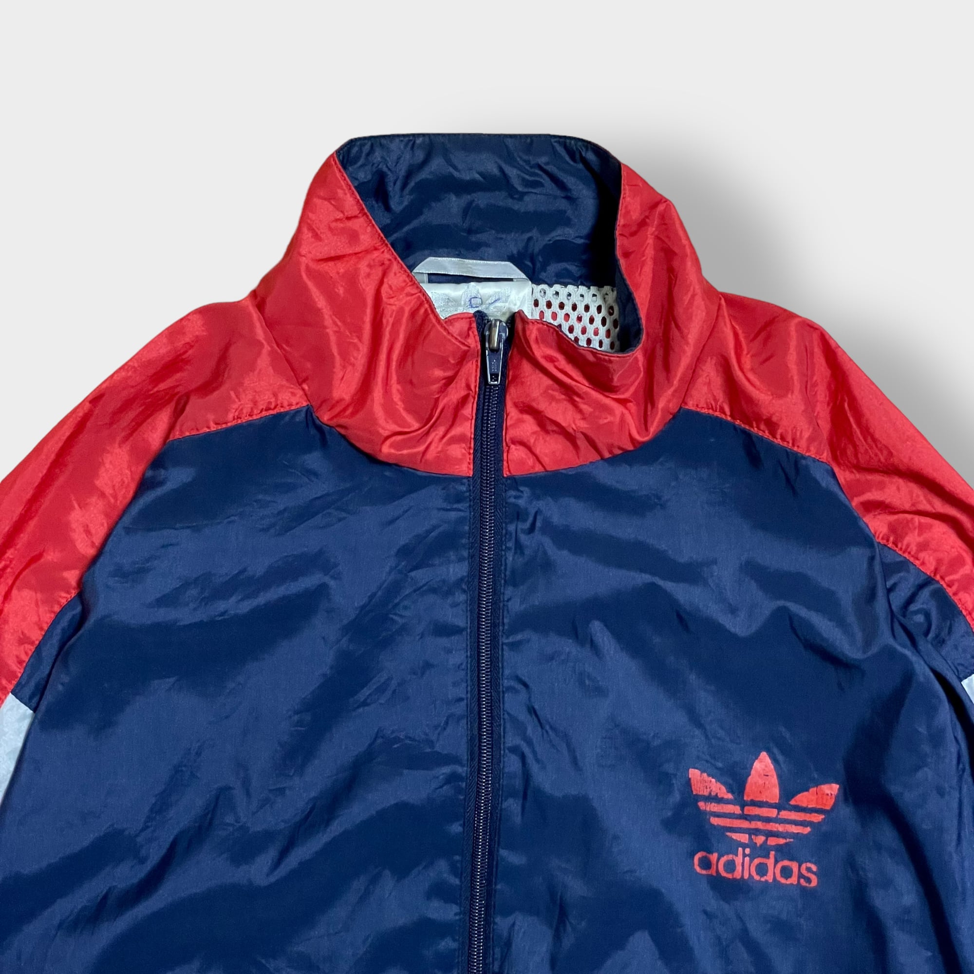 幸服屋アイテム一覧80s adidas アディダス  銀タグ  ナイロンジャケット マルチカラー