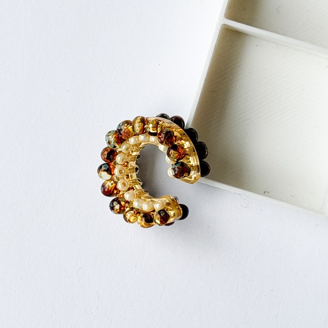 puzzle ring ear cuff 'bicolor' [18]