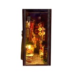 DIY ミニチュア ブックエンド ミニチュアハウス マジックハウス パズル 手作り組み立て 建築模型 クリエイティブ 誕生日 プレゼント クリスマス おしゃれ インテリア モダン ホリデー 木製